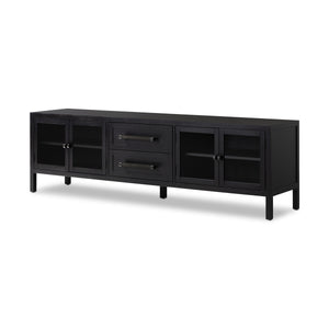 Laker Media Console In Black Oak