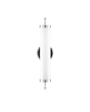 Latimer Nickel Wall Sconce In Polished Nickel