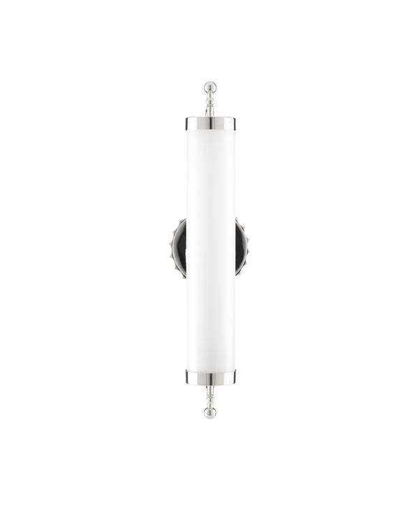 Latimer Nickel Wall Sconce In Polished Nickel