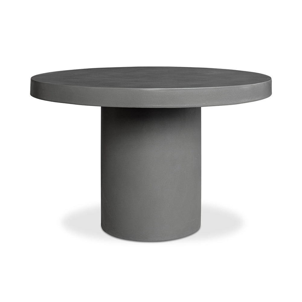 Cassius Round Grey Concrete Dining Table