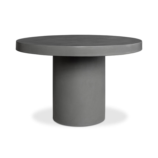 Cassius Round Grey Concrete Dining Table