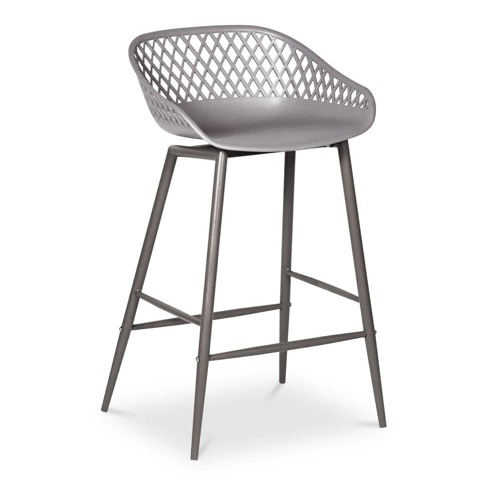 Piazza Outdoor Counter Stool Grey - Set of 2