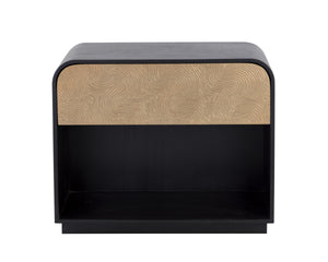 ALGARVE NIGHTSTAND - BLACK / CHAMPAGNE GOLD