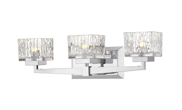 Rubicon 3 Light Vanity in Chrome Finish