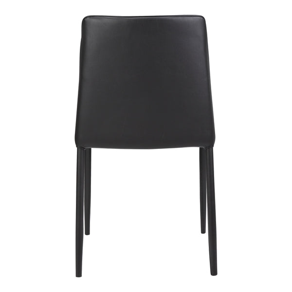 Nora Dining Chair Set in Black Vegan Leather