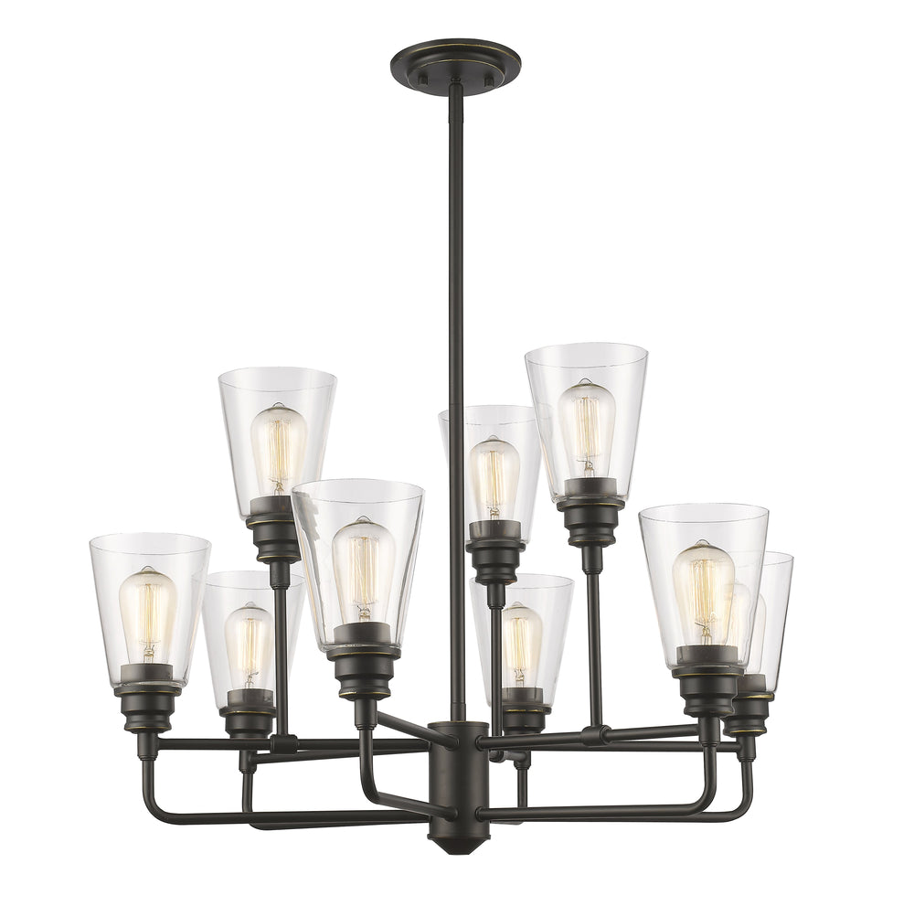 Annora 9 Light Chandelier in Olde Bronze Finish