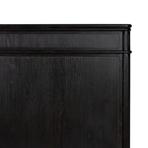 Toulouse Bed In Distressed Black In Queen