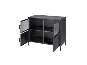  Vitrino 4 Door Iron Side Table