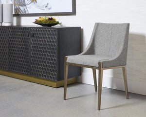 DIONNE DINING CHAIR - MONUMENT PEBBLE