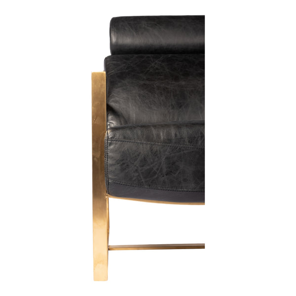 Paradiso Chair Black with Gold Frame