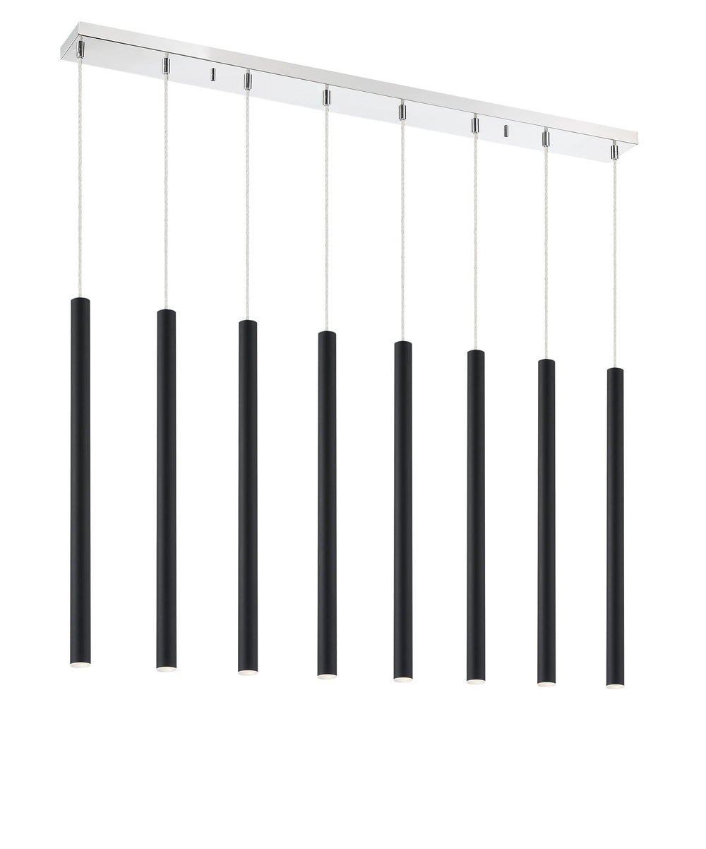 Forest 8 Light Island/Billiard in Chrome Finish