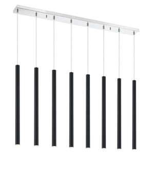 Forest 8 Light Island/Billiard in Chrome Finish