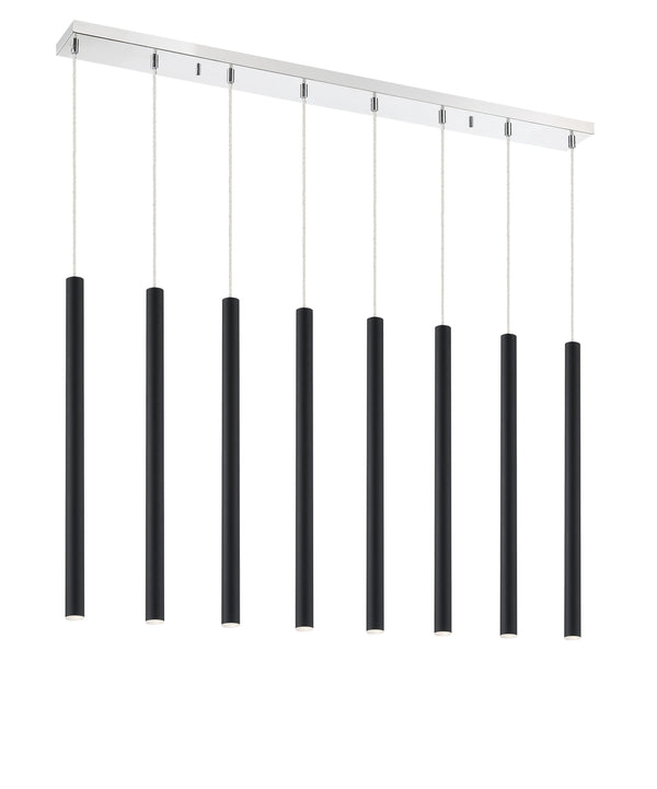 Forest 8 Light Island/Billiard in Chrome Finish