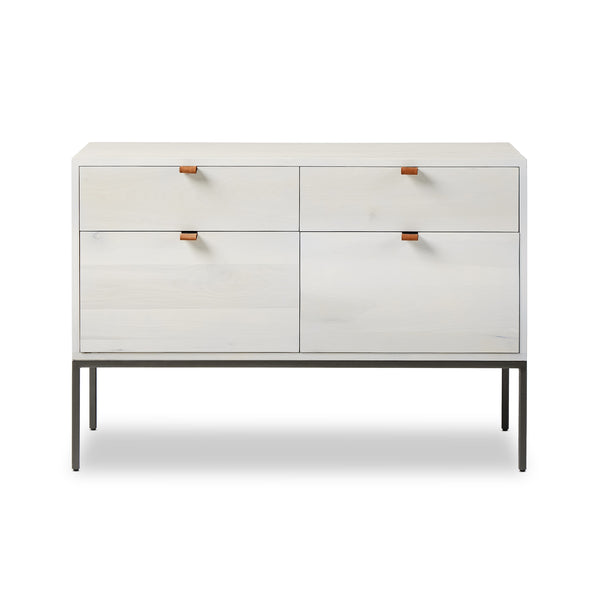 Trey Modular Wide Filing Cabinet in Dove'