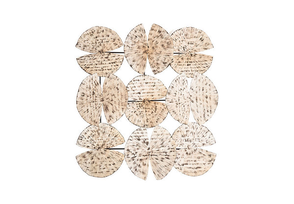 Ginko Leaf Wall Art, 9 Leaves, Silver
