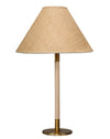 Morgana Wood and Metal Table Lamp with Raffia Shade