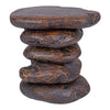 Katniss Reclaimed Teak Side/ End Table, Ebonized Teak