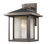 Aspen 1 Light Outdoor in Oil Rubbed Bronze Finish