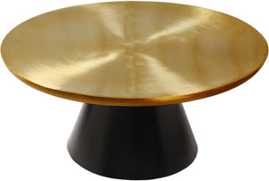 Harry Coffee Table In Brushed Gold/Matte Black