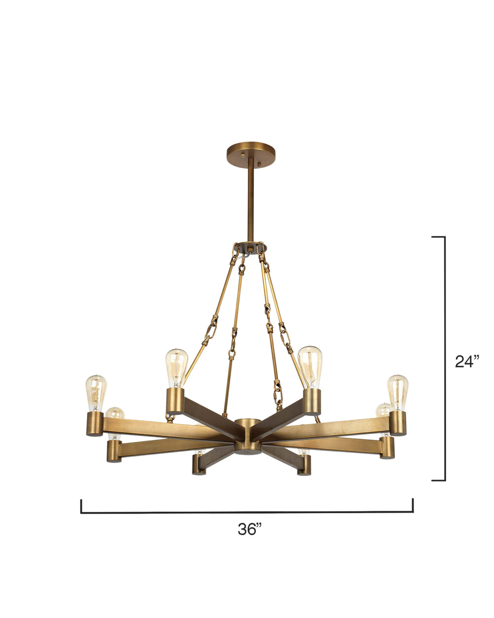 Manchester 8-Light Metal Chandelier