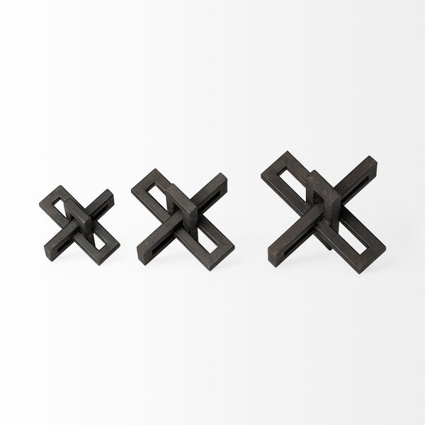 Aleph (Set of 3) Black Metal Small Medium & Large Jacks