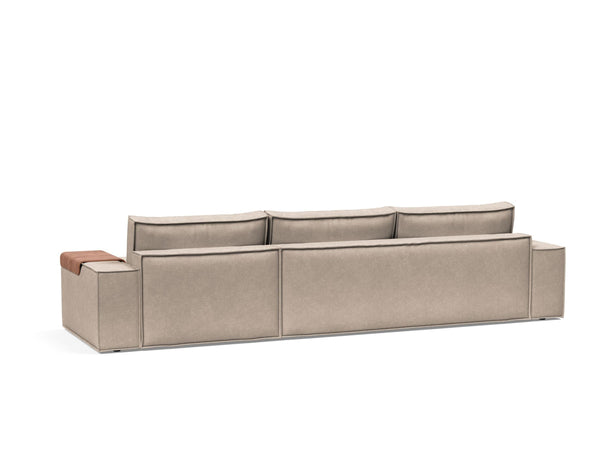 NEWILLA SOFA BED W/LOUNGER 57"X118", W/WIDE ARM RESTS