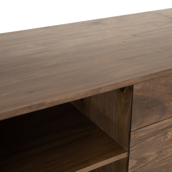 Trey Desk System With Filing Credenza