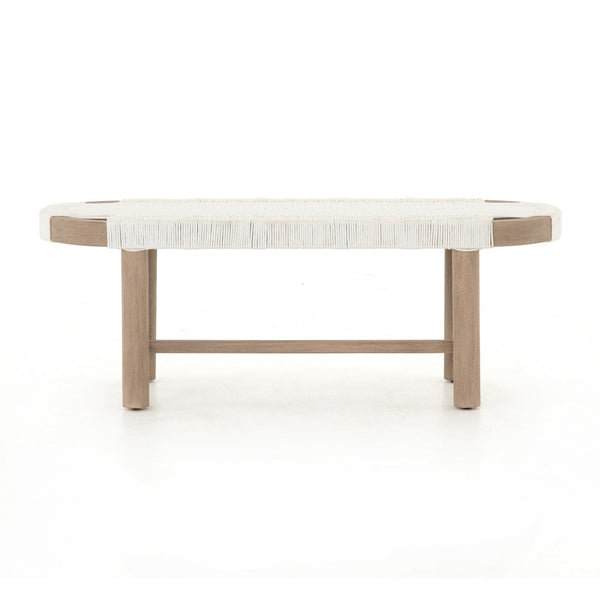 Sumner Outdoor Bench In Washed Brown