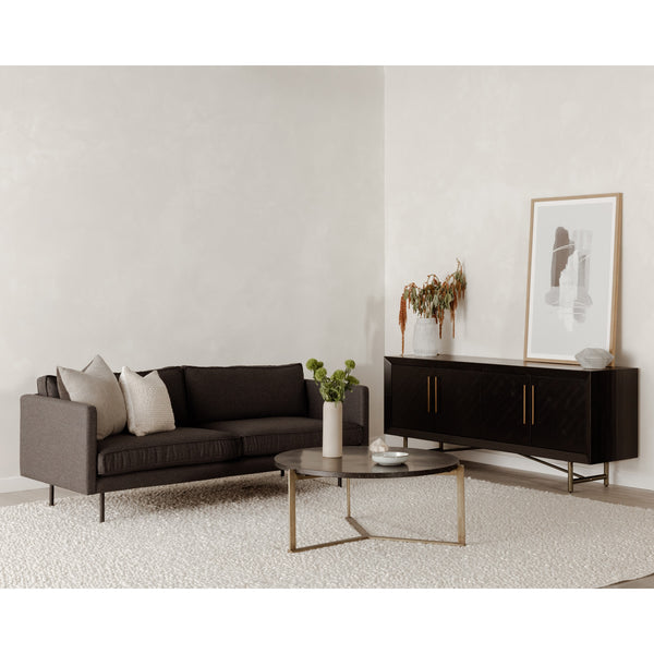 Moe's Plunge Sectional with Flip Chaise in Brown
