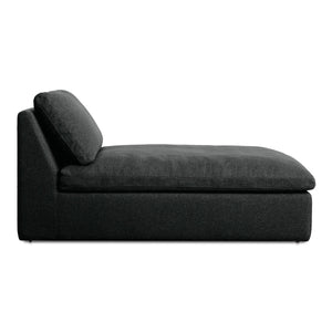 Miles Outdoor Chaise in Speckled Charcoal