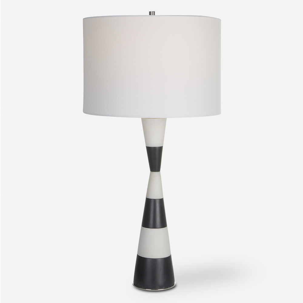 Bandeau Banded Stone Table Lamp
