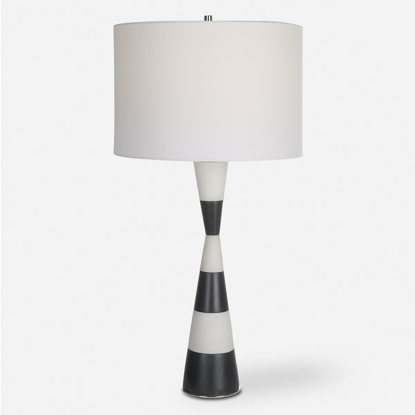 Bandeau Banded Stone Table Lamp