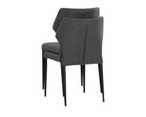 JAMES STACKABLE DINING CHAIR - CITY GREY