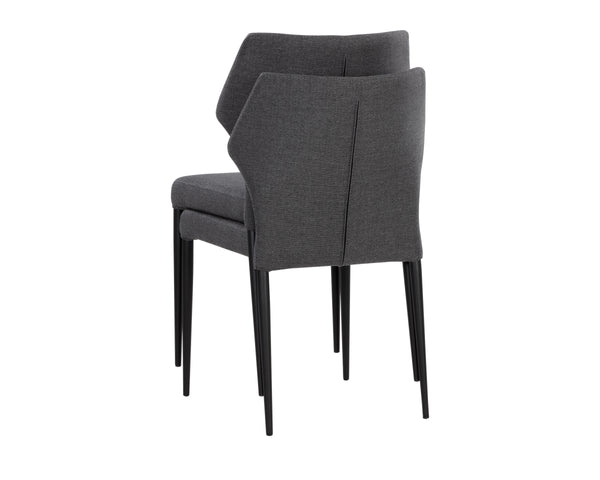 JAMES STACKABLE DINING CHAIR - CITY GREY