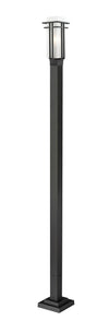 Abbey Outdoor Post Light in Black Finish