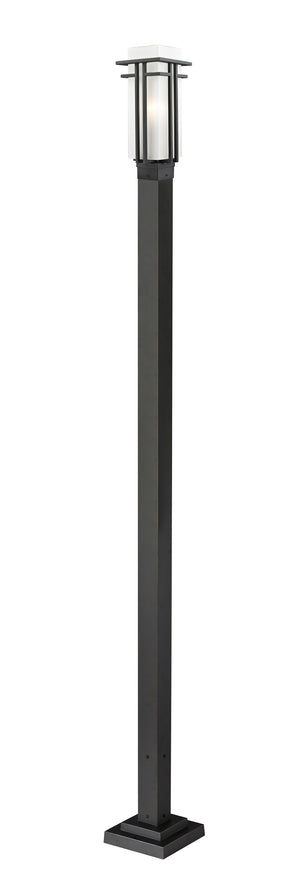Abbey Outdoor Post Light in Black Finish