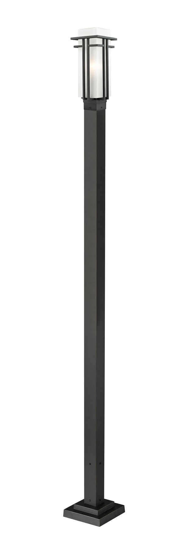 Abbey Outdoor Post Light in Black Finish