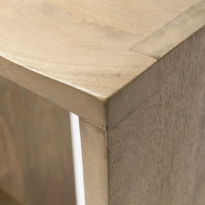 Aida 26" Seat Height Light Brown Wood Counter Stool