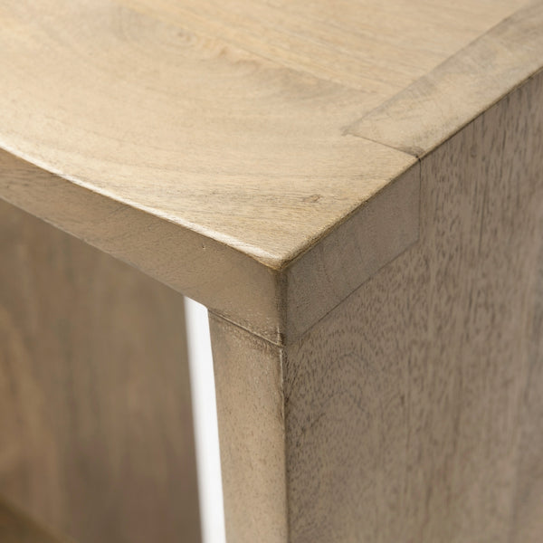 Aida 26" Seat Height Light Brown Wood Counter Stool