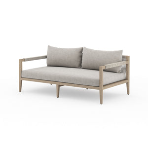 Sherwood Outdoor Sofa In 63" In Brown/Stone Gr