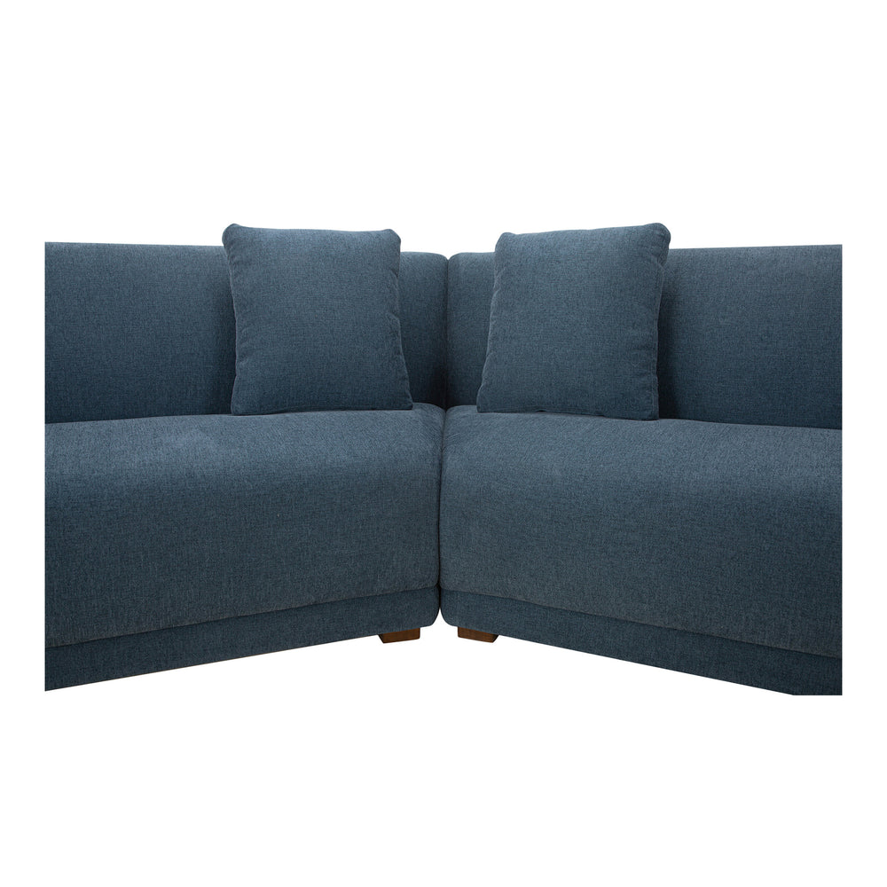 Fraser 3 Piece Modular Sectional in Deep Blue
