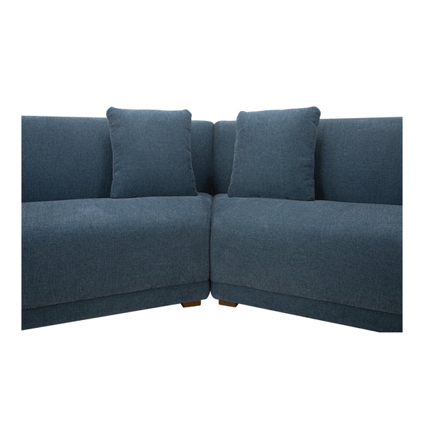 Fraser 3 Piece Modular Sectional in Deep Blue