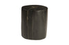 Cast Petrified Wood Stool In Black & Gold