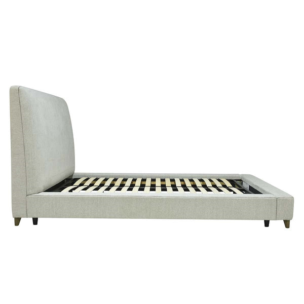 Tate Upholstered Bed - Eastern King with Wood Frame
