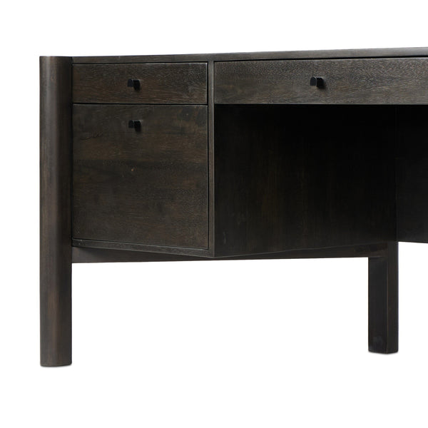 Reza Desk - Worn Black Parawood