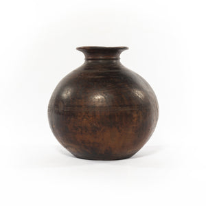 Found Wooden Jar In Reclaimed Natural
