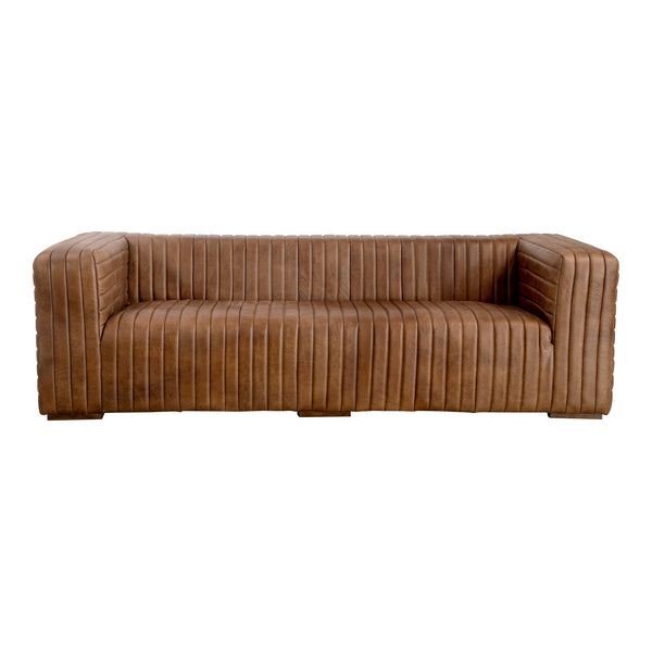 Castle Sofa in Brown Leather