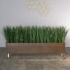 Liriope Grass in Dark Stained Custom Rectangle Pla