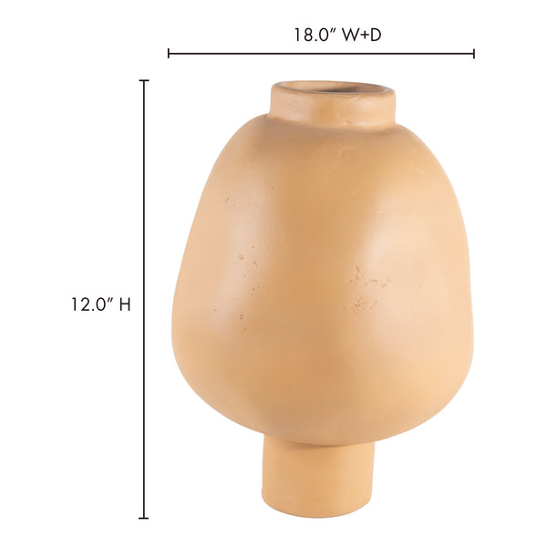 Oma Decorative Vessel in Beige from Moe's