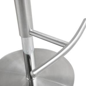 Cosmo Grey Stainless Steel Barstool